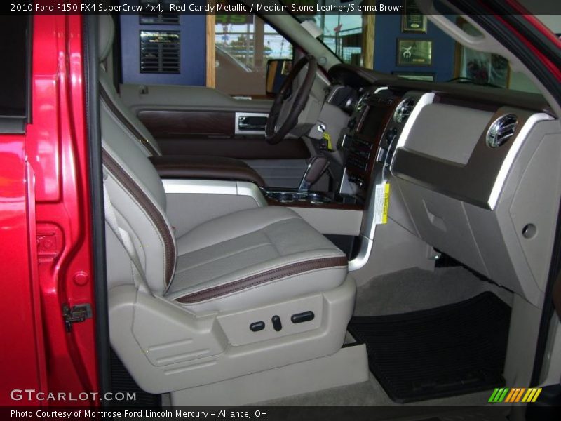 Red Candy Metallic / Medium Stone Leather/Sienna Brown 2010 Ford F150 FX4 SuperCrew 4x4