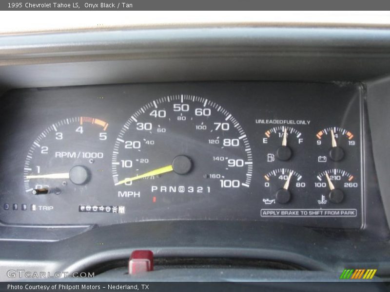Onyx Black / Tan 1995 Chevrolet Tahoe LS