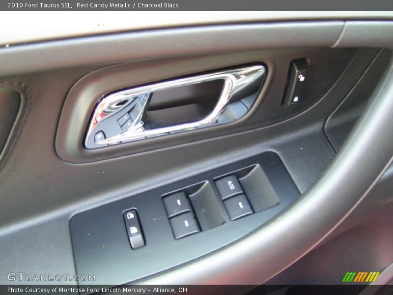 Red Candy Metallic / Charcoal Black 2010 Ford Taurus SEL