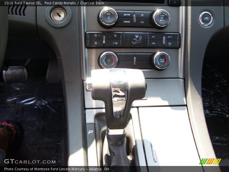 Red Candy Metallic / Charcoal Black 2010 Ford Taurus SEL