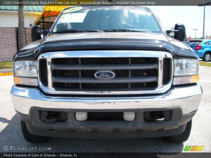Arizona Beige Metallic / Medium Parchment Beige 2003 Ford F250 Super Duty FX4 Crew Cab 4x4