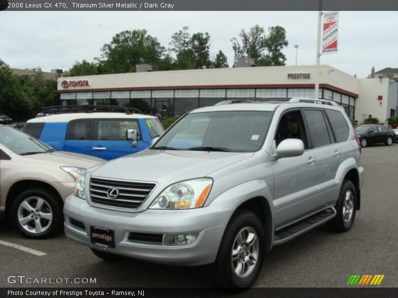 Titanium Silver Metallic / Dark Gray 2008 Lexus GX 470