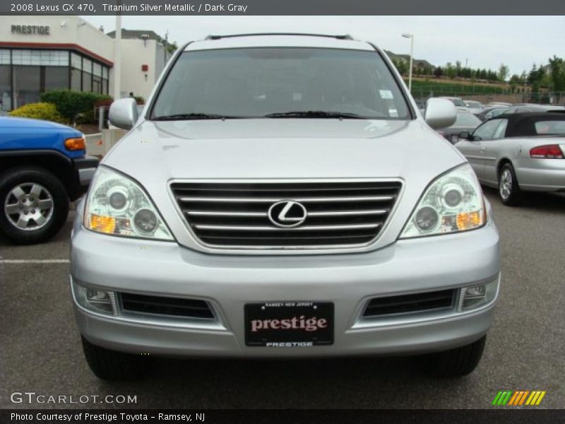 Titanium Silver Metallic / Dark Gray 2008 Lexus GX 470