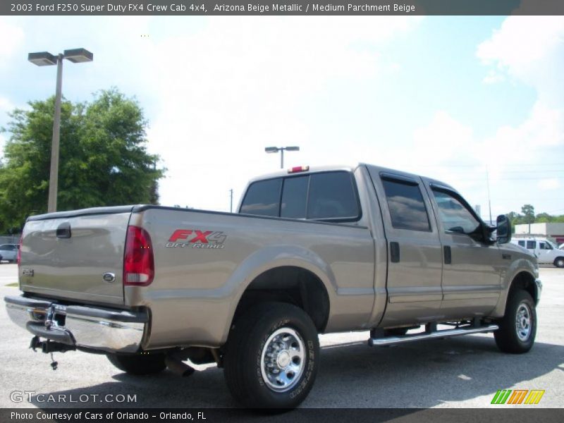 Arizona Beige Metallic / Medium Parchment Beige 2003 Ford F250 Super Duty FX4 Crew Cab 4x4