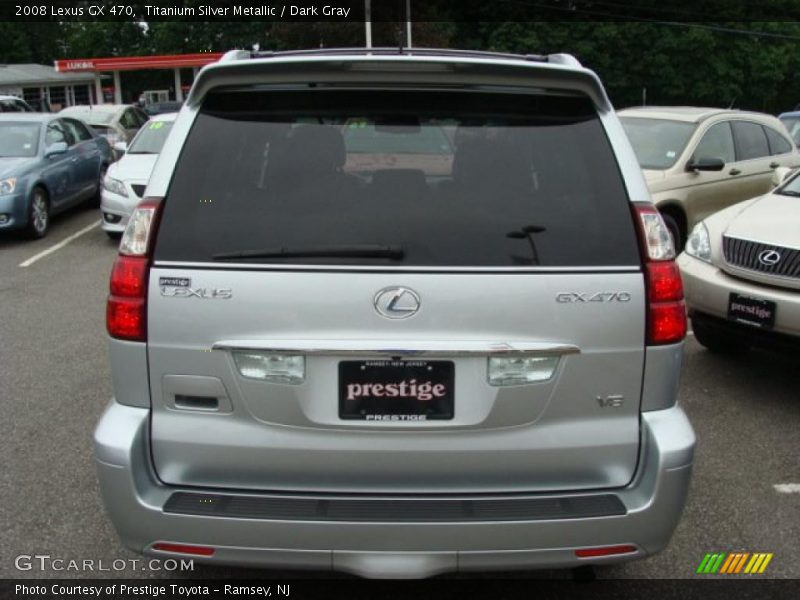 Titanium Silver Metallic / Dark Gray 2008 Lexus GX 470
