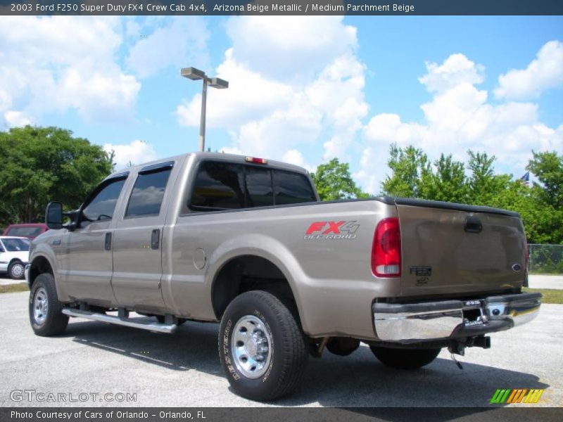 Arizona Beige Metallic / Medium Parchment Beige 2003 Ford F250 Super Duty FX4 Crew Cab 4x4