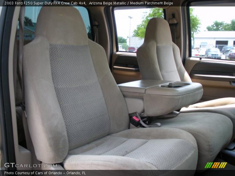Arizona Beige Metallic / Medium Parchment Beige 2003 Ford F250 Super Duty FX4 Crew Cab 4x4