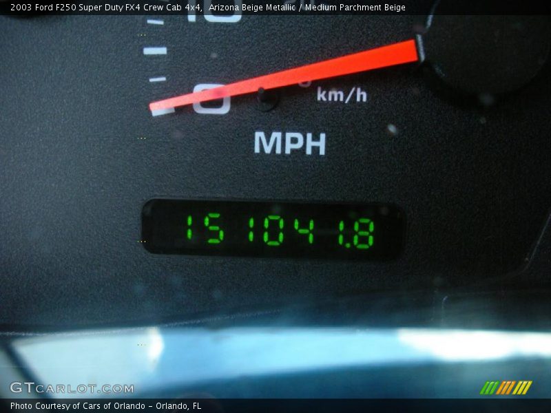 Arizona Beige Metallic / Medium Parchment Beige 2003 Ford F250 Super Duty FX4 Crew Cab 4x4