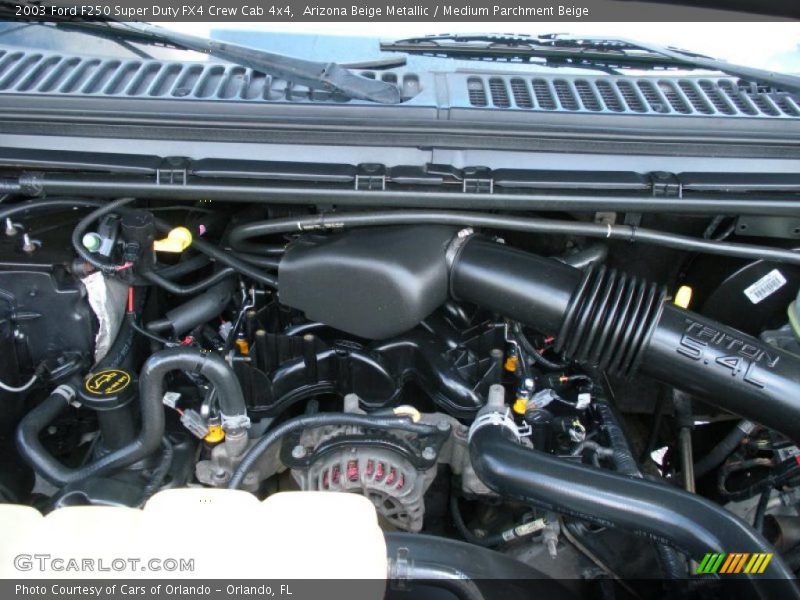 Arizona Beige Metallic / Medium Parchment Beige 2003 Ford F250 Super Duty FX4 Crew Cab 4x4