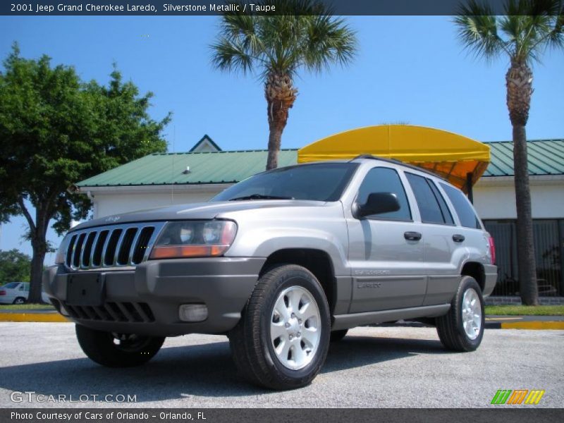 Silverstone Metallic / Taupe 2001 Jeep Grand Cherokee Laredo
