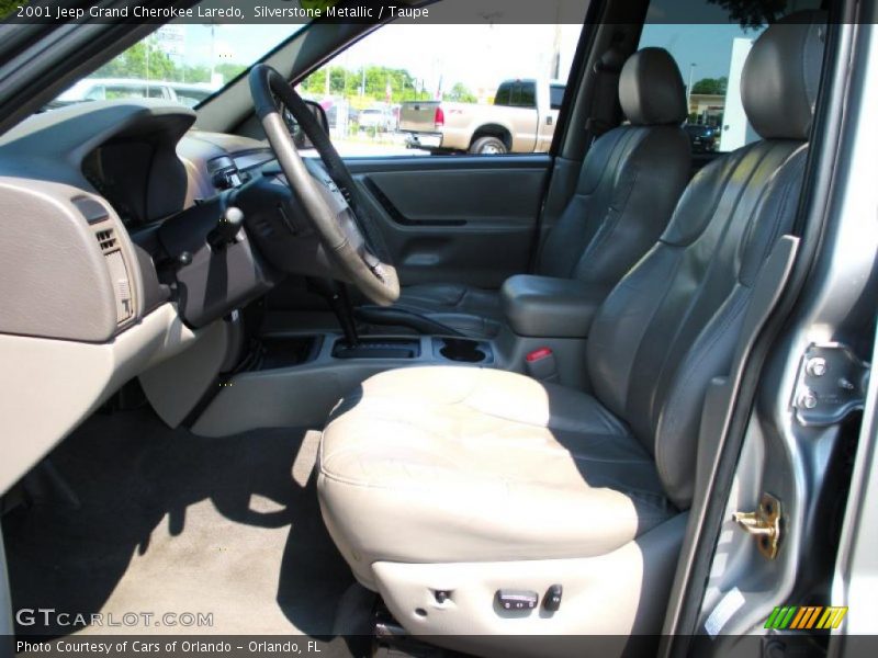 Silverstone Metallic / Taupe 2001 Jeep Grand Cherokee Laredo