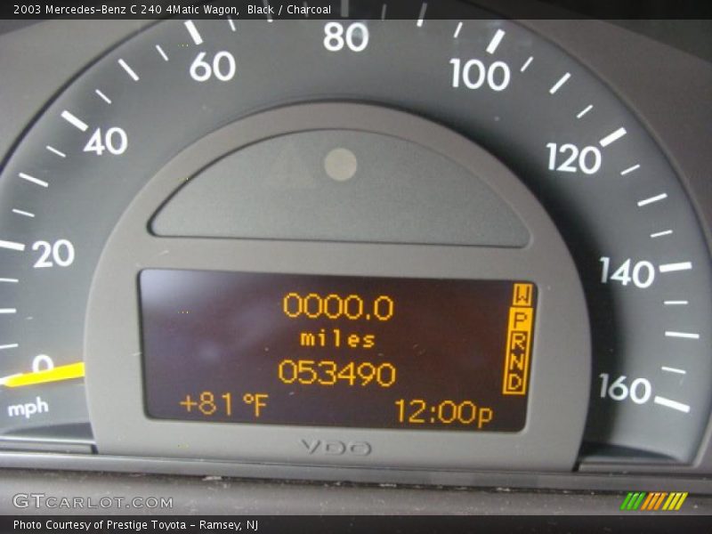 Black / Charcoal 2003 Mercedes-Benz C 240 4Matic Wagon