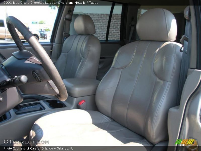 Silverstone Metallic / Taupe 2001 Jeep Grand Cherokee Laredo