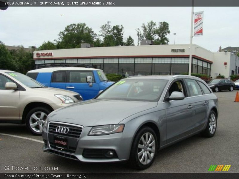 Quartz Grey Metallic / Black 2009 Audi A4 2.0T quattro Avant