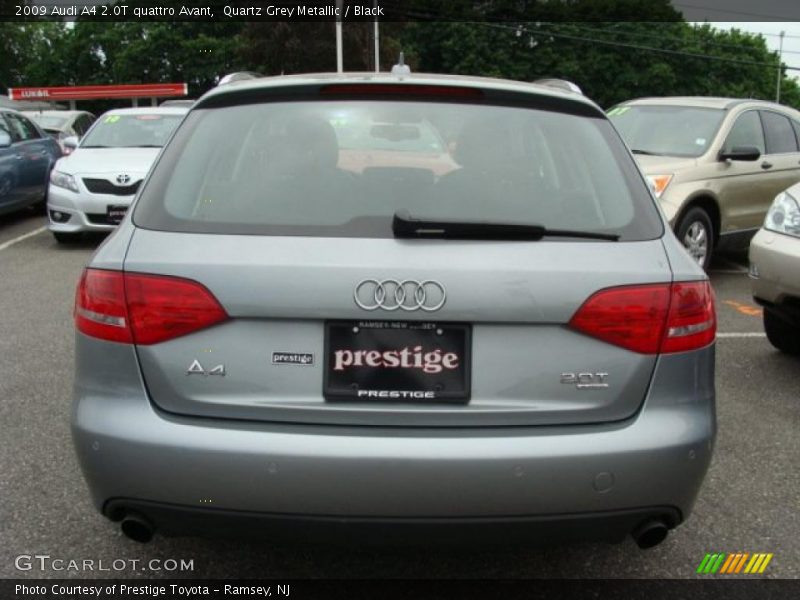 Quartz Grey Metallic / Black 2009 Audi A4 2.0T quattro Avant