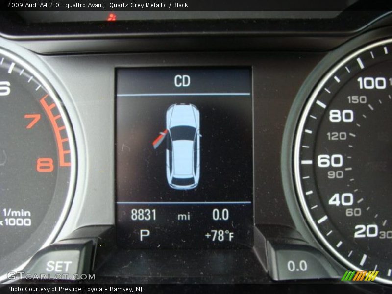 Quartz Grey Metallic / Black 2009 Audi A4 2.0T quattro Avant