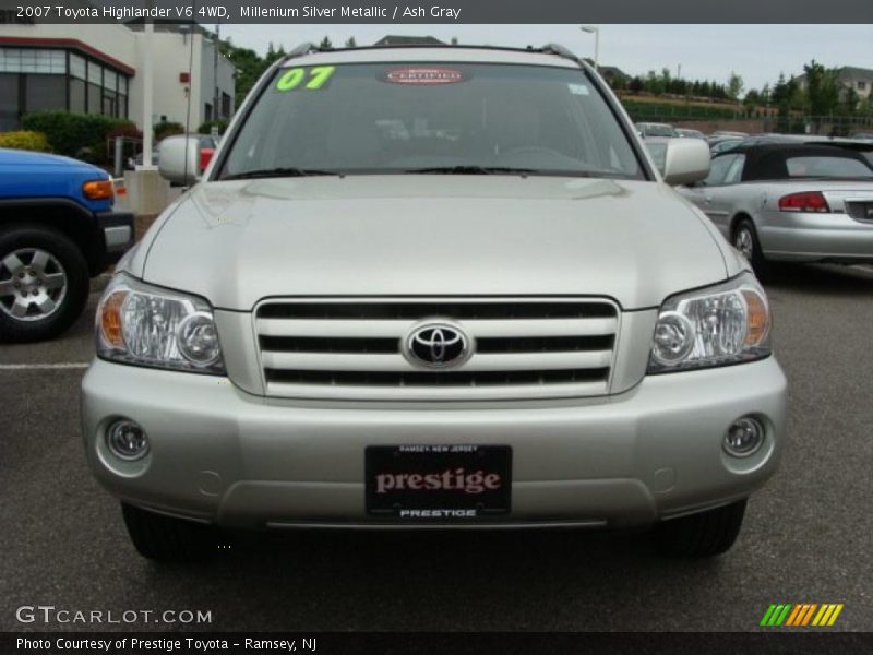 Millenium Silver Metallic / Ash Gray 2007 Toyota Highlander V6 4WD