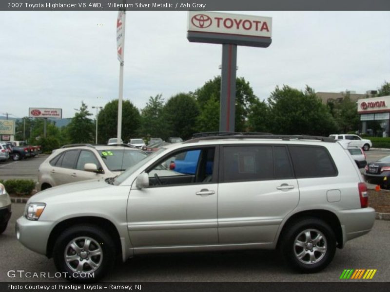 Millenium Silver Metallic / Ash Gray 2007 Toyota Highlander V6 4WD