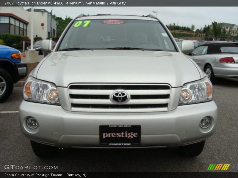 Millenium Silver Metallic / Ash Gray 2007 Toyota Highlander V6 4WD