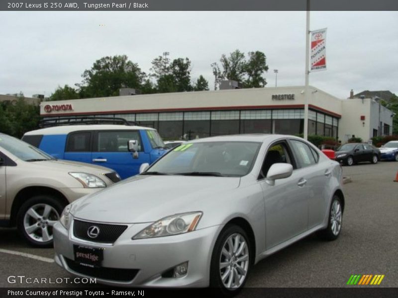 Tungsten Pearl / Black 2007 Lexus IS 250 AWD