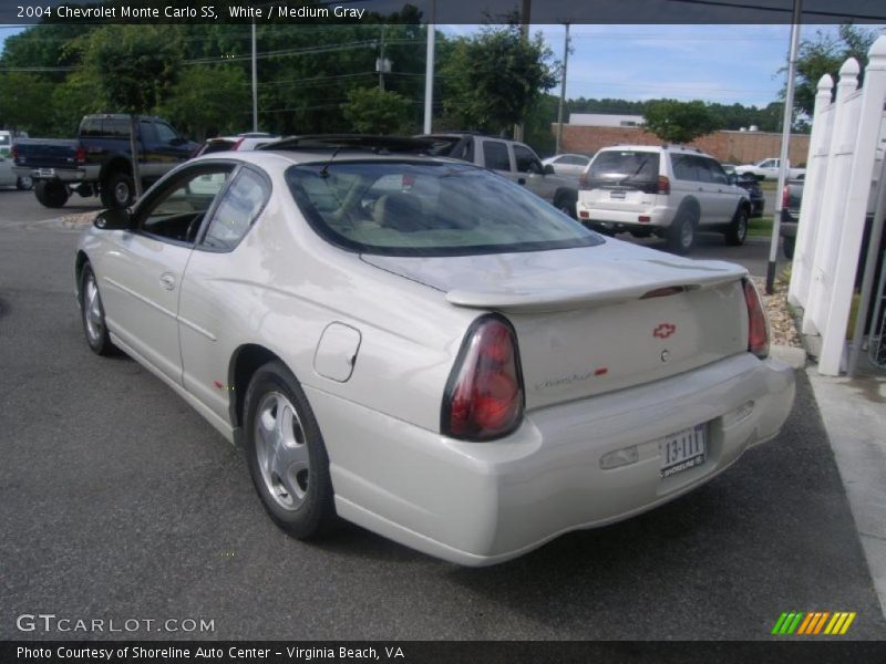 White / Medium Gray 2004 Chevrolet Monte Carlo SS