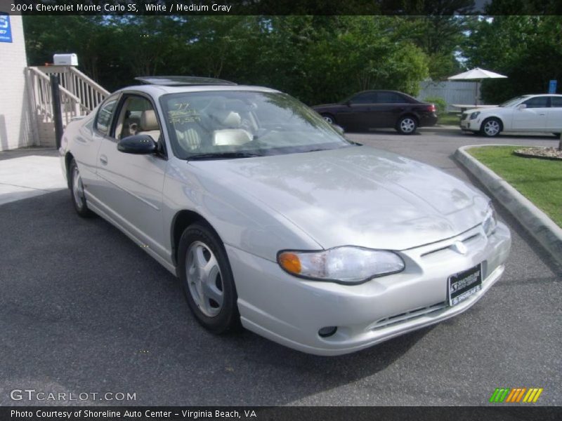 White / Medium Gray 2004 Chevrolet Monte Carlo SS