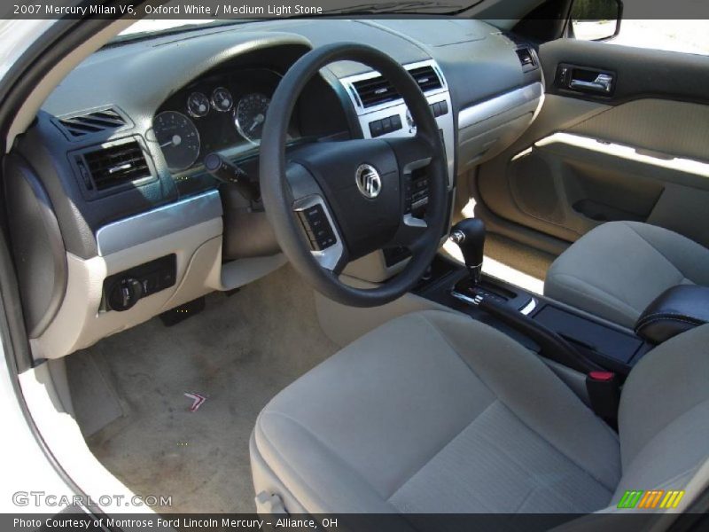 Oxford White / Medium Light Stone 2007 Mercury Milan V6