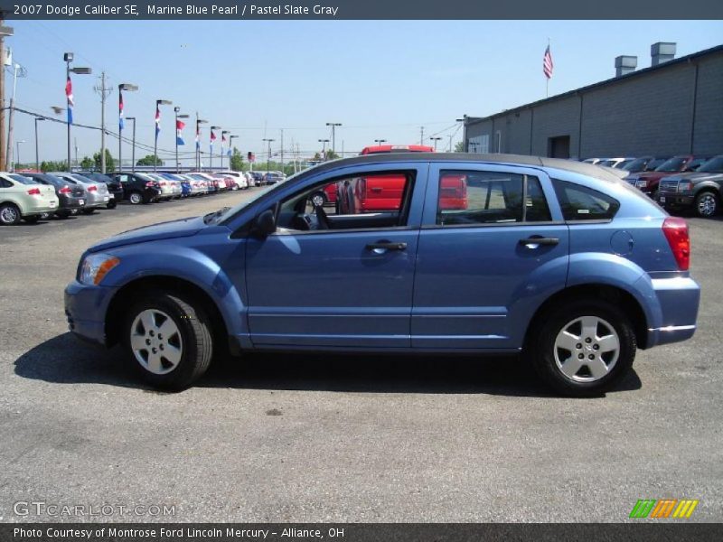 Marine Blue Pearl / Pastel Slate Gray 2007 Dodge Caliber SE