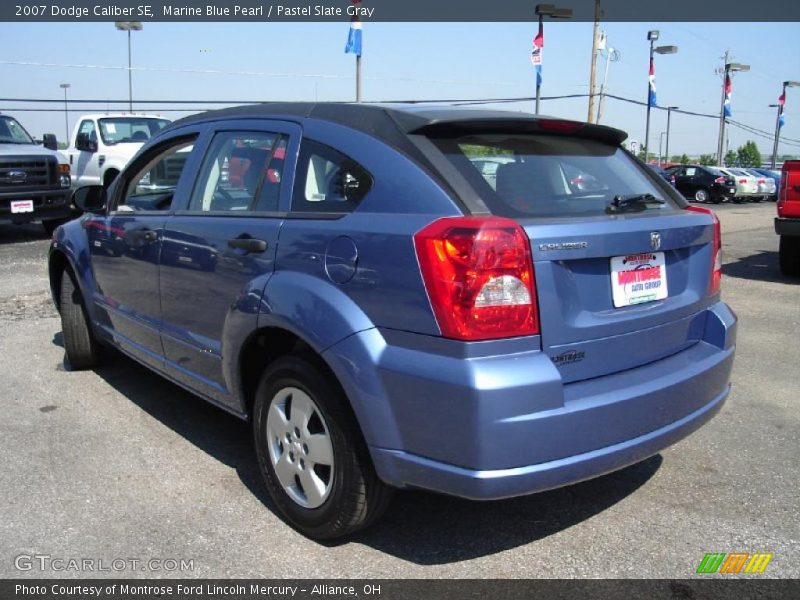 Marine Blue Pearl / Pastel Slate Gray 2007 Dodge Caliber SE