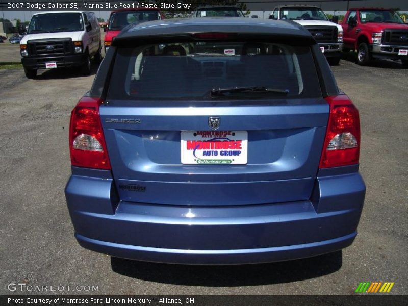 Marine Blue Pearl / Pastel Slate Gray 2007 Dodge Caliber SE