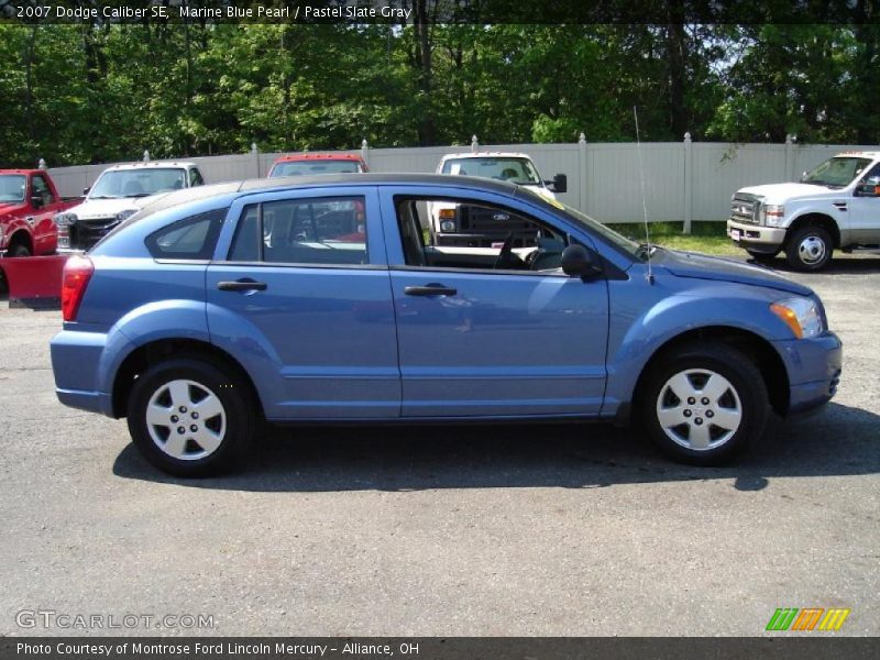 Marine Blue Pearl / Pastel Slate Gray 2007 Dodge Caliber SE