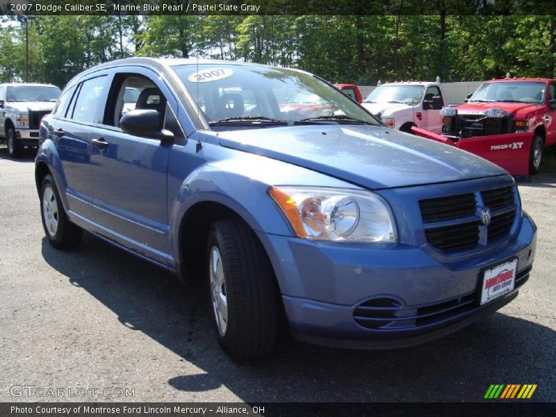 Marine Blue Pearl / Pastel Slate Gray 2007 Dodge Caliber SE