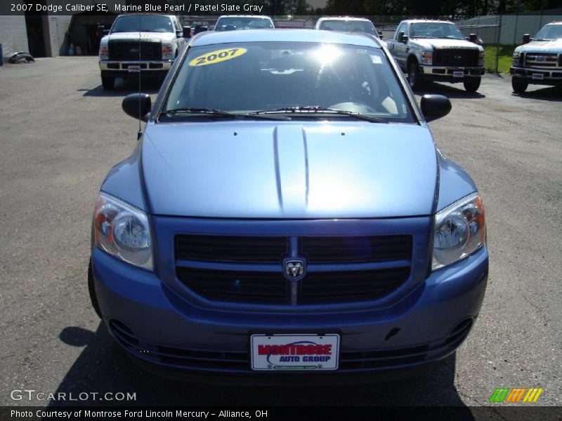 Marine Blue Pearl / Pastel Slate Gray 2007 Dodge Caliber SE