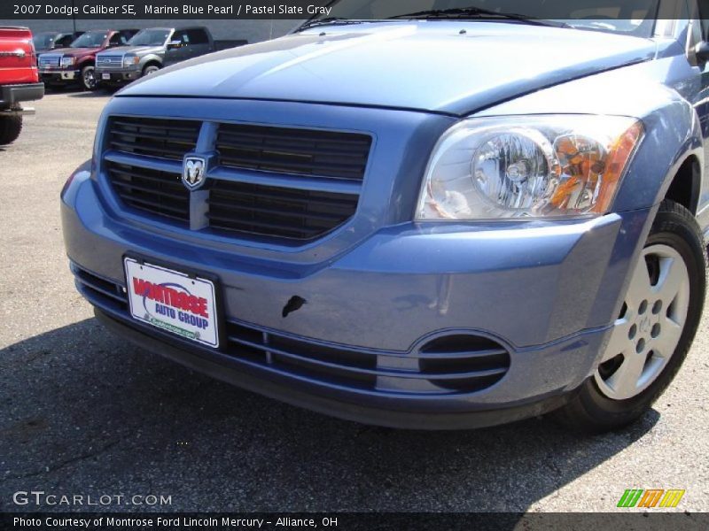Marine Blue Pearl / Pastel Slate Gray 2007 Dodge Caliber SE