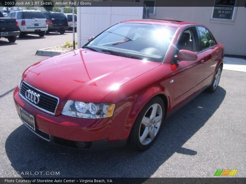 Amulet Red / Ebony 2003 Audi A4 1.8T Sedan