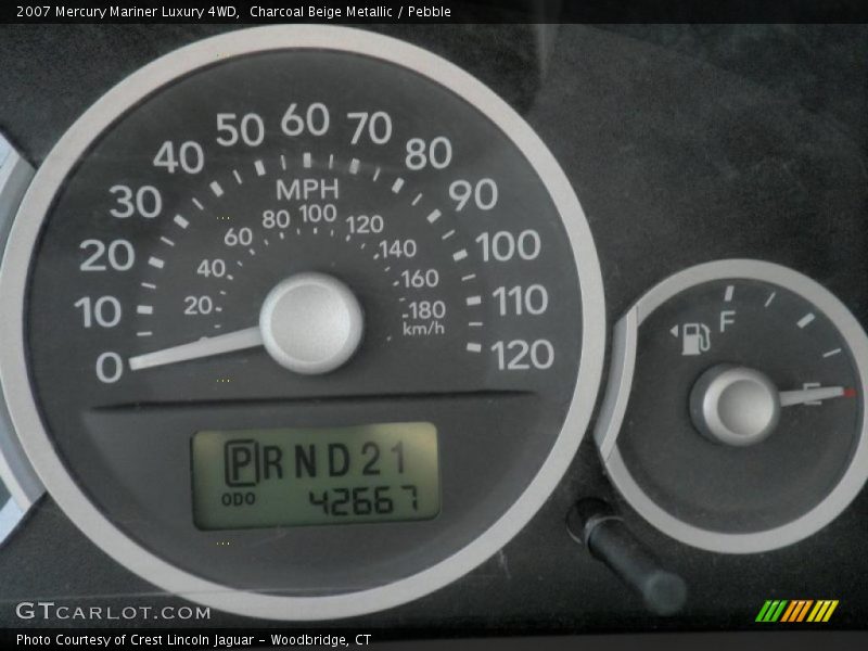 Charcoal Beige Metallic / Pebble 2007 Mercury Mariner Luxury 4WD