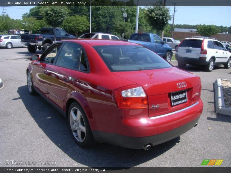 Amulet Red / Ebony 2003 Audi A4 1.8T Sedan