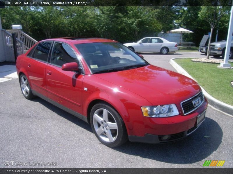 Amulet Red / Ebony 2003 Audi A4 1.8T Sedan