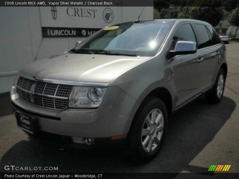 Vapor Silver Metallic / Charcoal Black 2008 Lincoln MKX AWD