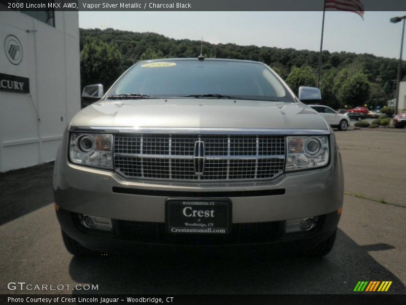 Vapor Silver Metallic / Charcoal Black 2008 Lincoln MKX AWD