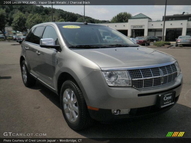 Vapor Silver Metallic / Charcoal Black 2008 Lincoln MKX AWD