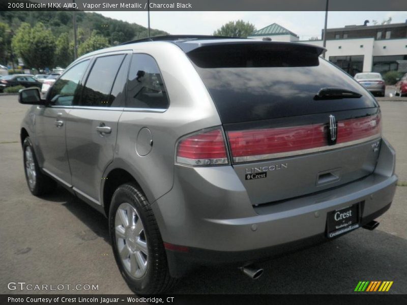 Vapor Silver Metallic / Charcoal Black 2008 Lincoln MKX AWD