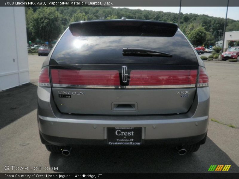 Vapor Silver Metallic / Charcoal Black 2008 Lincoln MKX AWD