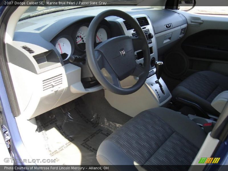 Marine Blue Pearl / Pastel Slate Gray 2007 Dodge Caliber SE