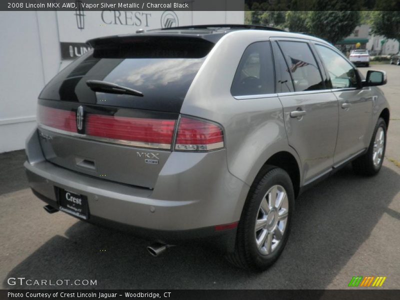 Vapor Silver Metallic / Charcoal Black 2008 Lincoln MKX AWD