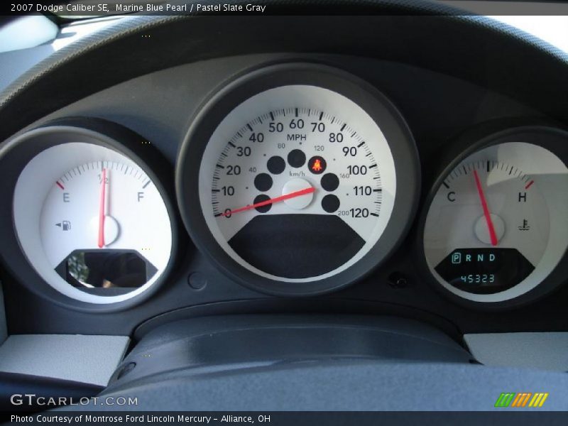 Marine Blue Pearl / Pastel Slate Gray 2007 Dodge Caliber SE