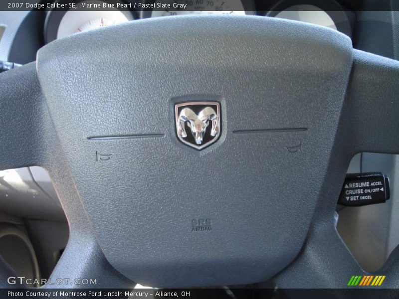 Marine Blue Pearl / Pastel Slate Gray 2007 Dodge Caliber SE