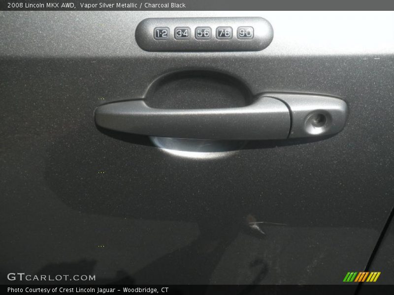 Vapor Silver Metallic / Charcoal Black 2008 Lincoln MKX AWD