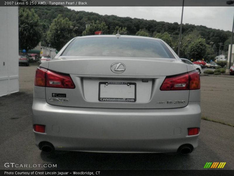 Tungsten Pearl / Black 2007 Lexus IS 250 AWD