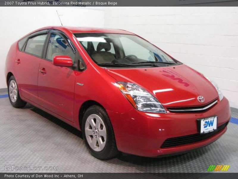 Barcelona Red Metallic / Bisque Beige 2007 Toyota Prius Hybrid